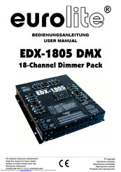 EuroLite EDX-1805 DMX Bedienungsanleitung