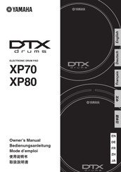 Yamaha DTX XP70 Bedienungsanleitung