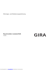 Gira VdS 1141 Serie Montage- Und Bedienungsanleitung
