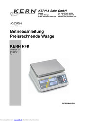 KERN RFB 3K1IPM Betriebsanleitung
