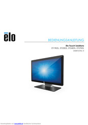 Elo Elo Touch Solutions ET2402L Bedienungsanleitung