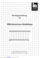 IDM-Energiesysteme Standard Montageanleitung