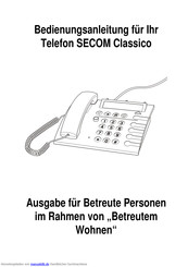 Bosch SECOM Classico Bedienungsanleitung