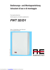 Austria Email FWT 32/D1 Bedienungs- Und Montageanleitung