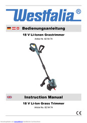 Westfalia 82 54 74 Bedienungsanleitung