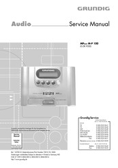 Grundig MPAXX M-P 100 Servicehandbuch