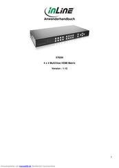 Inline 4 x 4 MultiView HDMI Matrix Anwenderhandbuch