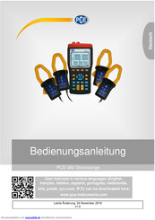 PCE PCE-360 Bedienungsanleitung
