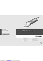 Bosch GSZ 160 Professional Originalbetriebsanleitung