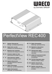 Waeco PerfectView REC400 Montage- Und Bedienungsanleitung