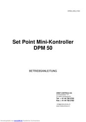 ORBIT Controls DPM 50 Betriebsanleitung