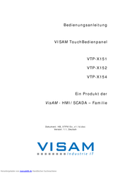 Visam VTP-X151 Bedienungsanleitung