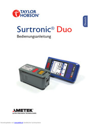 Taylor Hobson Surtronic  Duo Bedienungsanleitung