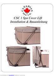 Canadian Spa CSC 1 Spa Cover Lift Installations- Und Montageanleitung