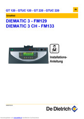 De Ditrich DIEMATIC 3 CH - FM133 Installationsanleitung