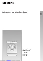 Siemens SIWAMAT XB 101 Gebrauchs- Und Aufstellanweisung