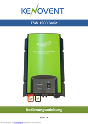 KENOVENT TSW 1500 Basic Bedienungsanleitung