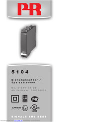 PR electronics PRetrans 5104 Handbuch