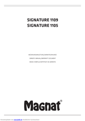 Magnat SIGNATURE 1109 Bedienungsanleitung, Garantie