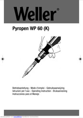 Weller PYROPEN WP 60 Betriebsanleitung