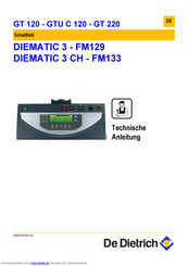 De Ditrich DIEMATIC 3 CH - FM133 Technische Anleitung