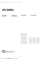 Boston VSi S8W2 Bedienungsanleitung
