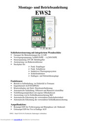 Schöfmann EWS2 Montage- Und Betriebsanleitung