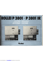 Rollei P 3801 Handbuch
