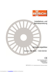 BUSCH Samos SB 0050-1400 D2 Installation Und Betriebsanleitung