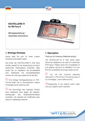 Watercool HEATKILLER IV VGA Series Montageanleitung