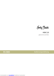 thomann Harley Benton HBAC-20 Bedienungsanleitung