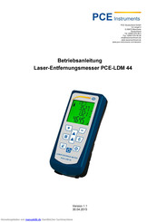 PCE Instruments PCE-LDM 44 Betriebsanleitung