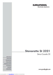 Grundig Stenorette St 3221 Bedienungsanleitung