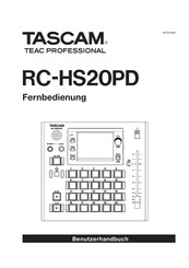 Tascam RC-HS20PD Benutzerhandbuch