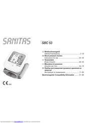 Sanitas SBC 53 Gebrauchsanweisung