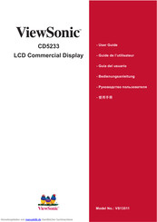 ViewSonic CD5233 Bedienungsanleitung