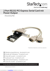StarTech.com PEX2S952PW Bedienungsanleitung