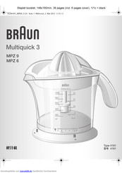 Braun Multiquick 3 MPZ 6 Bedienungsanleitung