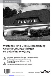 weinor I 2000 Wartungs- Und Gebrauchsanleitung