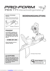 ProForm PFEVEX62830 Bedienungsanleitung