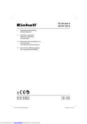 EINHELL 11016 Originalbetriebsanleitung
