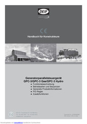 Deif GPC-3 Hydro Handbuch Für Konstrukteure