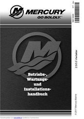 Mercury Marine 2,5 Betriebs-, Wartungsund Installationshandbuch