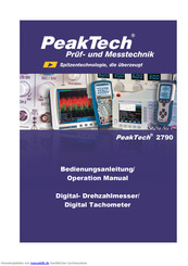 PeakTech 2790 Bedienungsanleitung