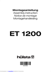 Hulsta 121831 Montageanleitung