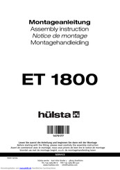 Hulsta 181201 Montageanleitung