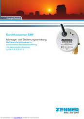 Zenner CMF Montage- Und Bedienungsanleitung