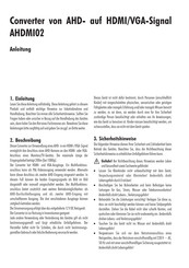 Indexa AHDMI02 Anleitung