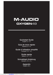 M-Audio OXYGEN 49 Schnellstartanleitung