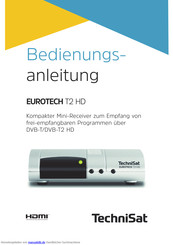 TechniSat EUROTECH T2 HD Bedienungsanleitung
